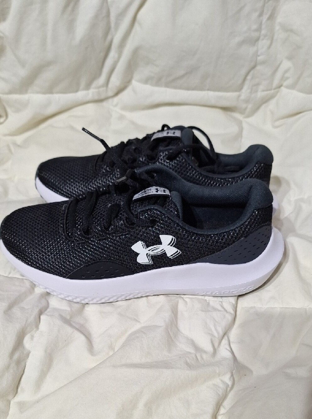 Under Armour Women's Black & White Lightweight Mesh Trainers - Picture 2 of 7